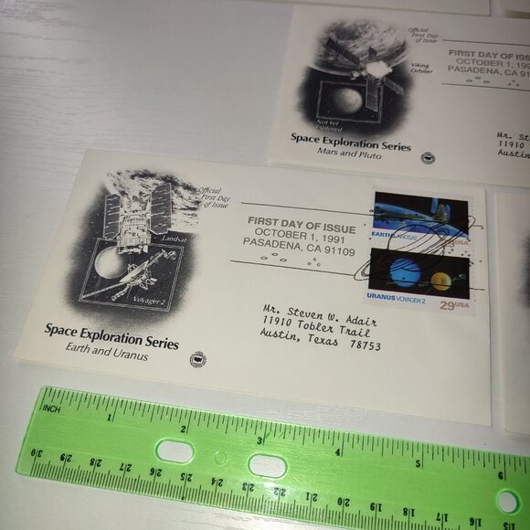 Set 5 FDC 1991 Space Exploration Planets Collectible Vintage Covers Cosmos - Picture 4 of 7